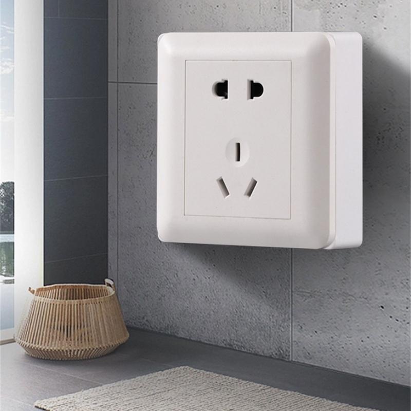 Single Socket Spacer Electrical Outlet Box Extender Single Gang Box Extender with Screws for Living Room School Office