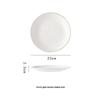 Assiette plate en céramique de style nordique