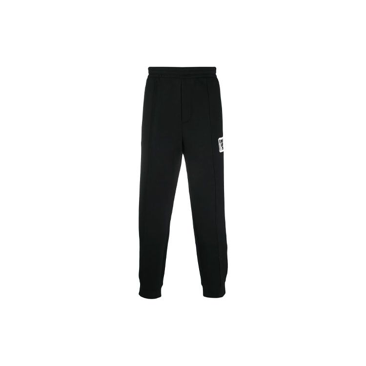 Emporio Armani Вышитая нашивка Брюки-джоггеры Мужские брюки Черный 6H1P95-1JDSZ-F021 S