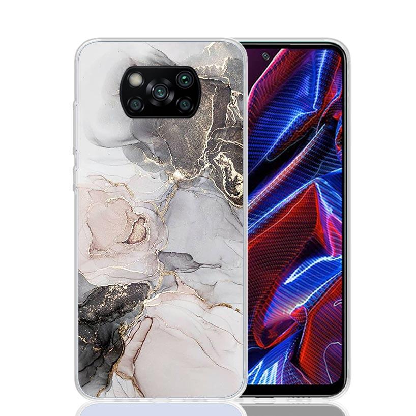 

Fashion Gold Pink Geometric Marble Case Phone Cover for Xiaomi Redmi Note 10 9 9S 8 8T 7 5 Pro Mi 12T 11T 10T 9T 12 11 Lite A3 A Redmi Note 10 5G