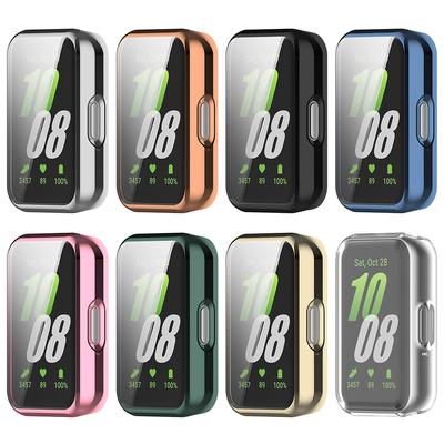 Tempered Glass Case For Samsung Galaxy Fit 3 Samrt Watch Strap Full Coverage Bumper Protective Cover Screen Protector Fit3