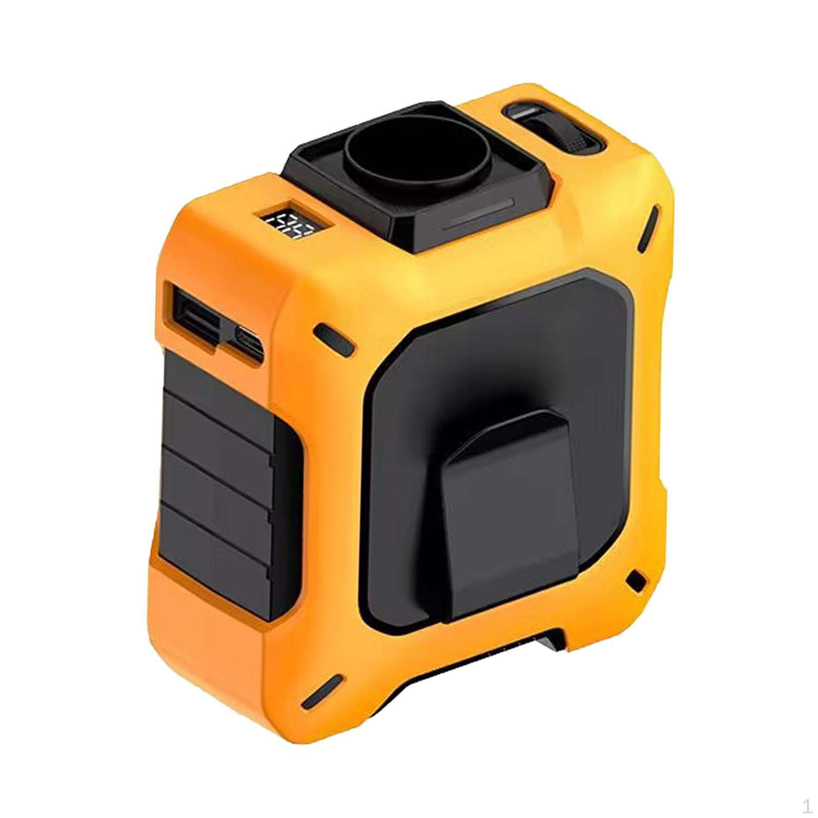 

Поясной зажим вентилятора регулируемый носимый ремень для езды на велосипеде на открытом воздухе работа рыбалка зеленый оранжевый