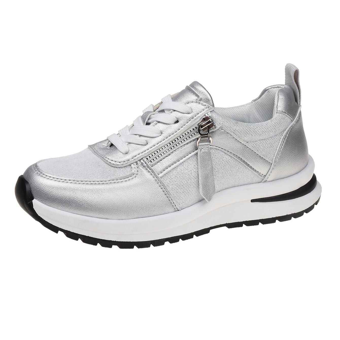 

Женские модные повседневные кроссовки спортивная обувь - серебристый, золотой 43 серебряный