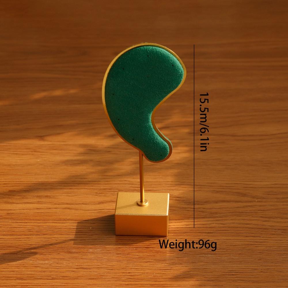 Microfiber Earring Hanging Rack Ear Shape Ear Clip Holder Stud Jewelry Organizer Storage  Women