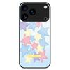 For iPhone 17 Pro Max Case TPU PC Tempered Glass Pattern Printing Phone Back Cover