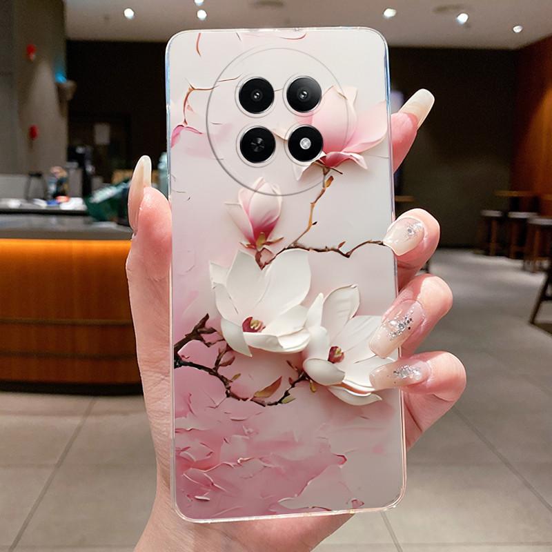 Phone Case For Realme 12 5G 12X 5G 13 5G C65 Protective Cases Realme Narzo N65 70X Capa Flower Butterfly Soft Silicone TPU Cover