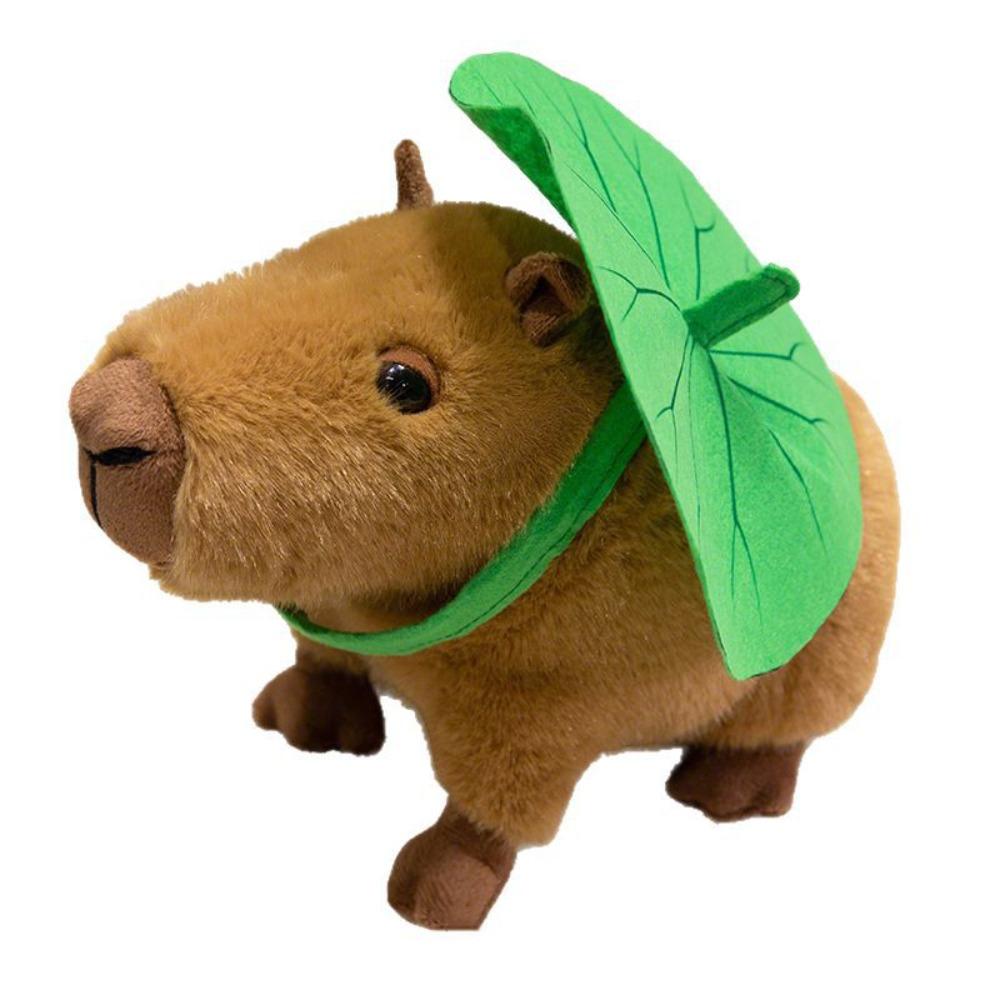 

26cm/36cm Capybara Stuffed Toy Lotus Leaf Design Capybara Plush Animal Home Decoration 36cm-style D
