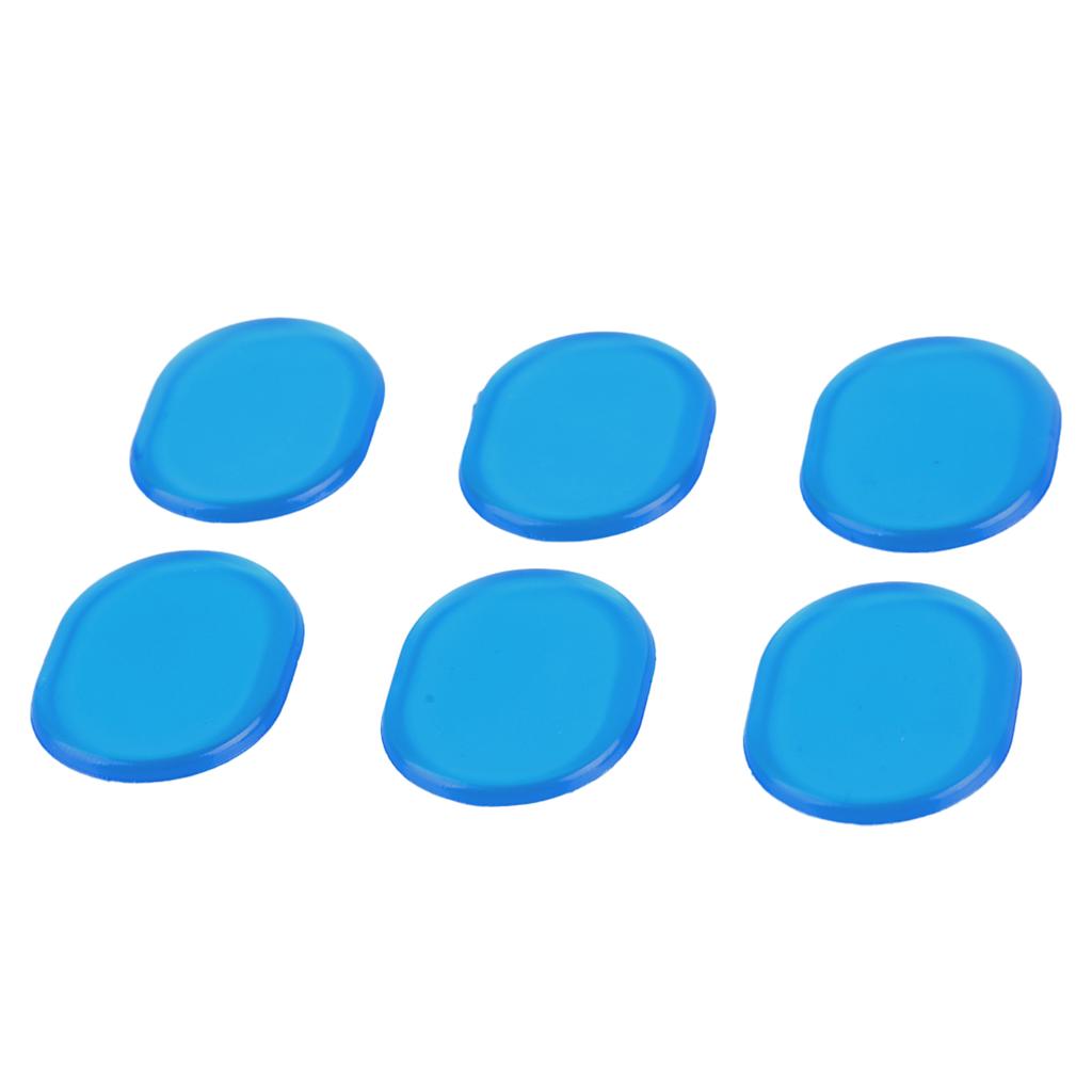6 Pcs Drum Dampener Silicone Soft Gel Pads Reduce Volume Drum Silencers for Home Practice Blue