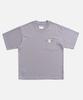 Mideueobdeiteu Vertical Ribbed Pocket Ss Tee Tee Purple