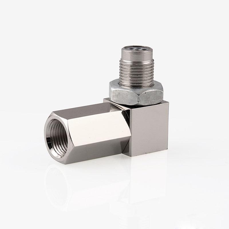 90° Spacer Sensor Engine Light Cel Check Bung Mini Catalytic Converter O2 For
