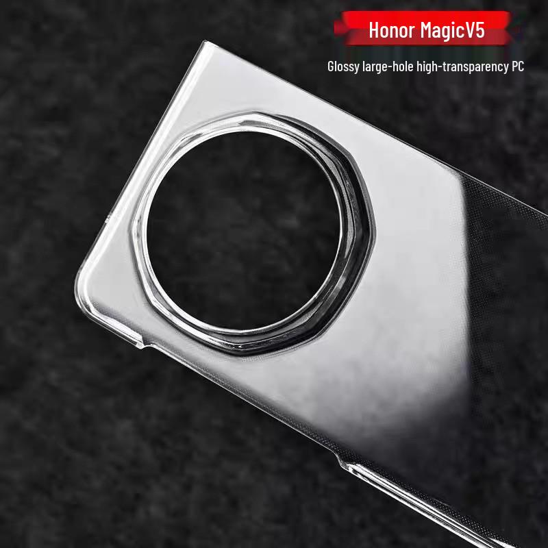Honor Magic V5 Foldable Screen Glossy Transparent Protective Phone Case