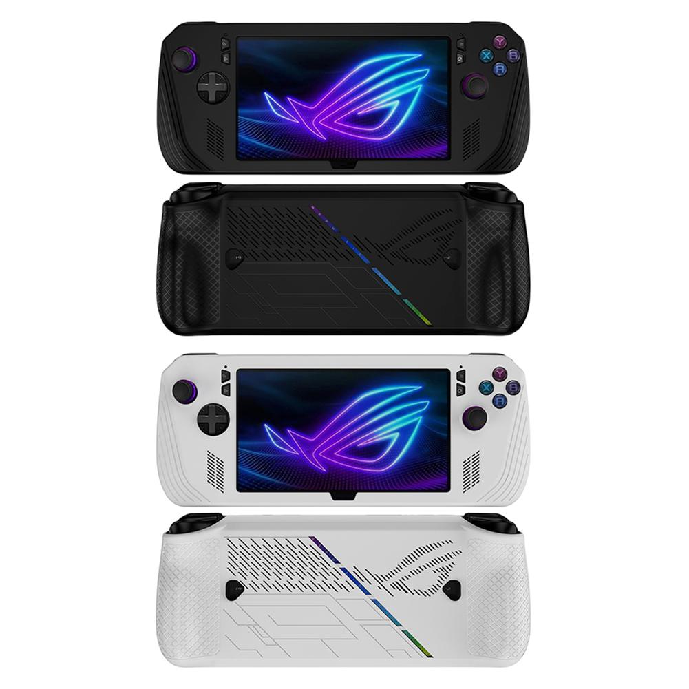 Silikon Gaming Handheld Hülle Rutschfeste Host-Schale Kratzfest Vollschutzhülle Staubdicht für ASUS ROG Ally X Spielkonsole