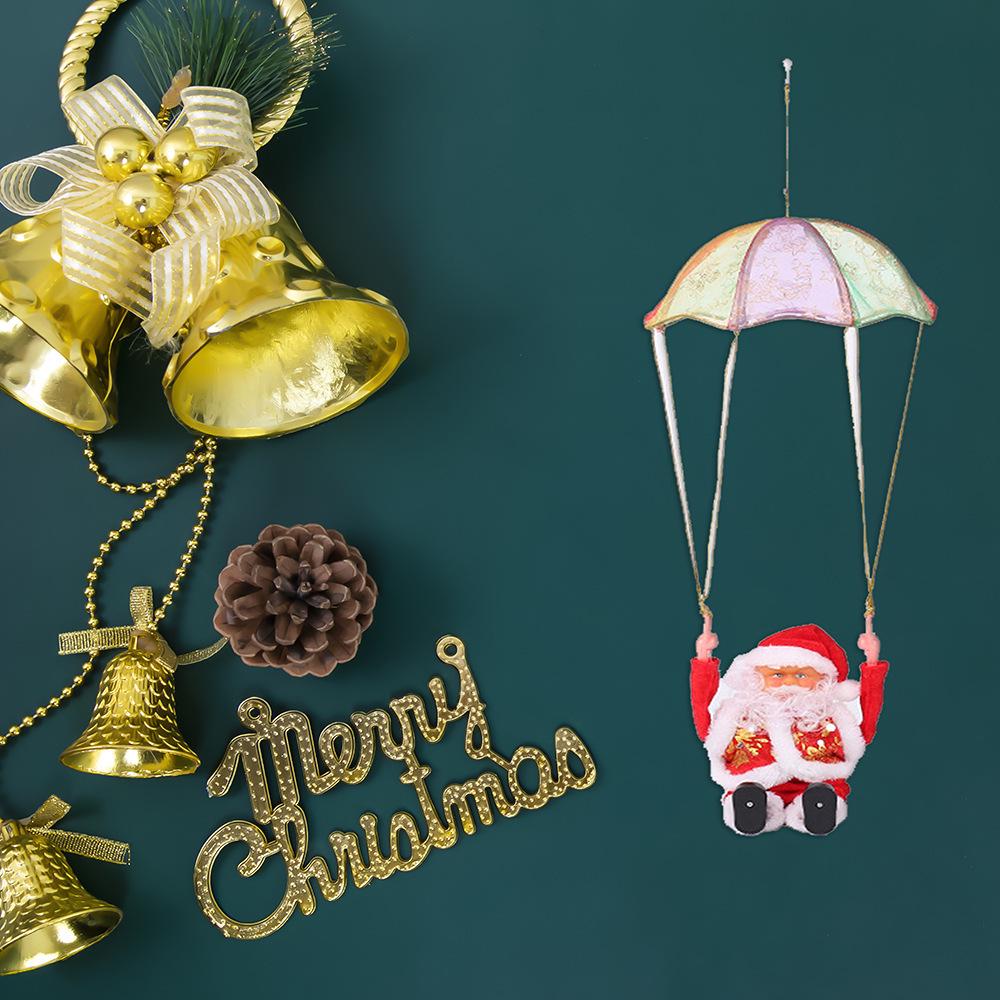 Electric Santa Claus Somersault Parachute Ornament with Music