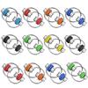 2-10pcs Stress Relief Chain Bicycle Chain Anti-Stress Keychain Hand-Spun Finger Fidget Flip Anxiety Relief Toy