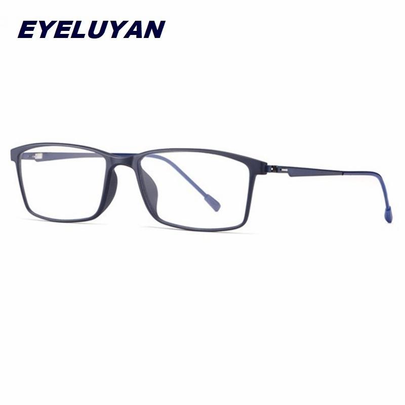 

EYELUYAN унисекс оптические оправы для очков по рецепту Urltra Light TR90 оправа для очков для близорукости женские и мужские очки синий