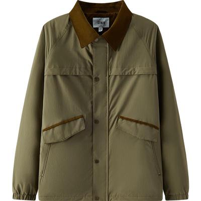 Semir Men's Lightweight Color-block Corduroy Padded Utility Jacket