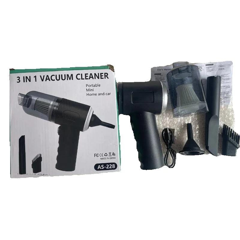 Blow-suck Dual-purpose Vacuum Cleaner Handheld Mini Portable Car Vacuum Cleaner Hair Dryer for Car