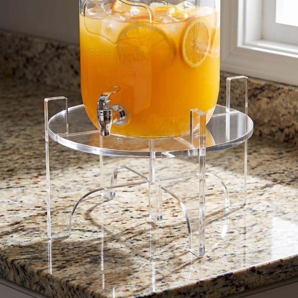 Acrylic Beverage Kettle Support Bracket Transparent Foods Organizer Stand  Kitchen