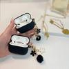 Niche Applicable Apple AirPods Pro1/1/1 Generation Flower Key Lanyard Model Solid Color Case Protective Case Earphones