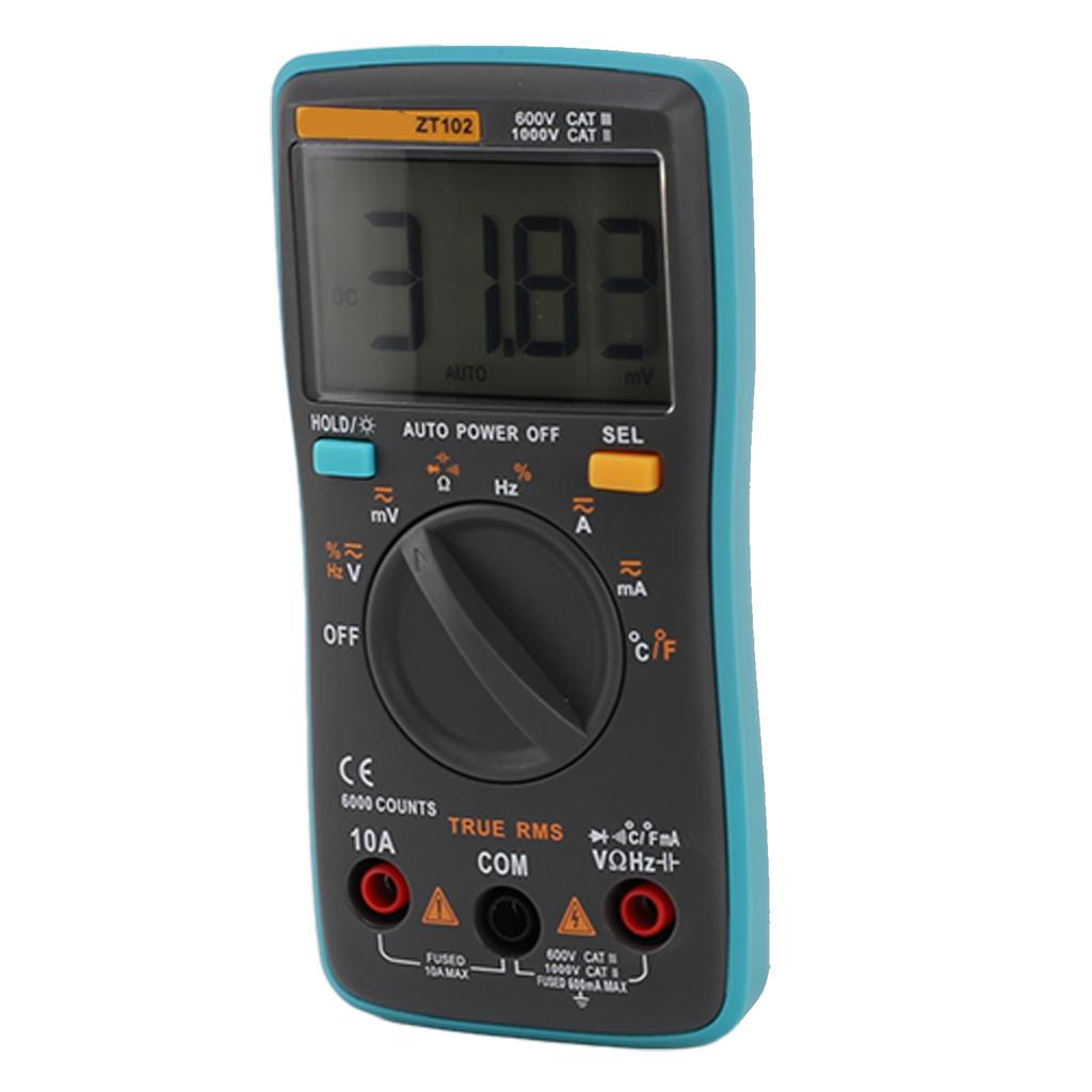 Digital Multimeter Pocket Automatic Range Current Voltage Tester for Electrician Test Household Use