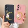 Einfache Hülle für Samsung A15 4G 5G Rose Buchstaben-Maske Weiches Flüssigsilikon Kameraschutz für Samsung Galaxy A15 A 15 Rückseite