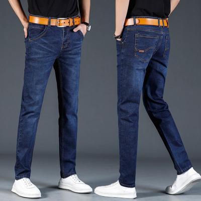 Frühling 2024 Neue Jeans Herren Elastische Gerade Lose Plus Größe Casual Fashion Marke Frühling und Herbst Dünne Lange Hosen