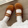 Fashion 2025 Fashion Round Toe Shallow Mary Jane Shoes Women Soft Sole Casual Shoes Female Retro Slingback Mule Flats Zapatos