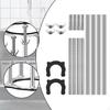 Adjustable Undermount Sink Bracket System for Home with Steel Support And Easy Repair Features