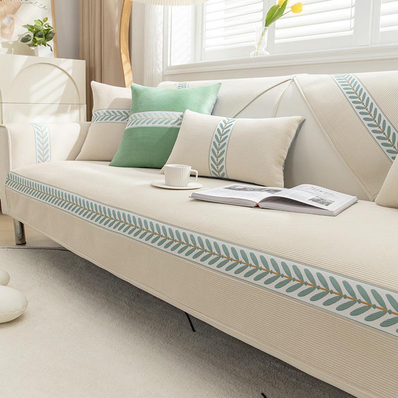 Sofakissen Vier Jahreszeiten Universal Rutschfester Sofabezug Cord Kissenbezug Handtuch Rückenlehne
