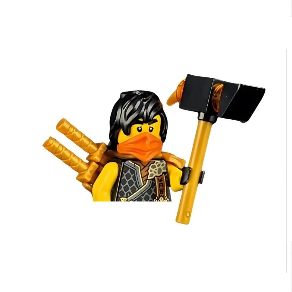 8cm Ninja Set Building Blocks Woodfire Dragons Forbidden Five Mini Action Figure Toys