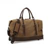 Pull Rod Travel Bag Men's Roof Duffel Bag Yoga Gym Bag Long and Short Travel Moving Canvas