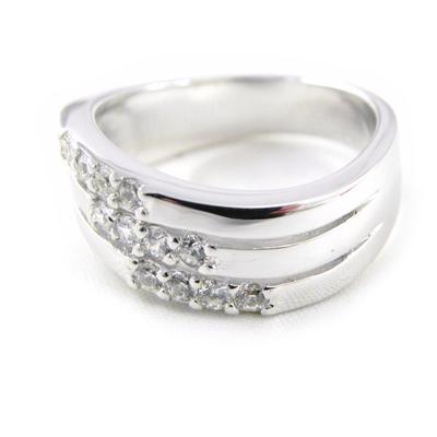 Silver Ring 'Goddess' White