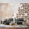 Wallpaper Mandala White Geometric