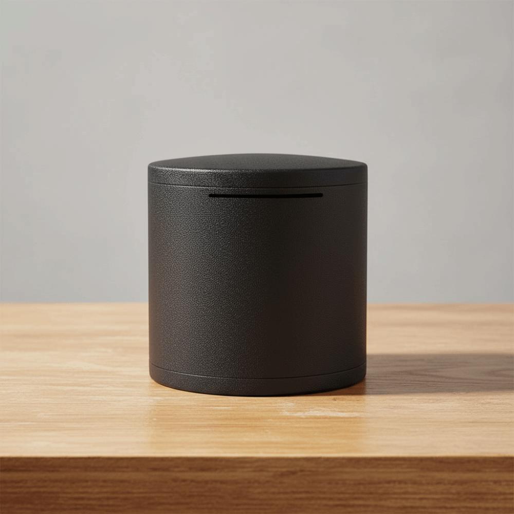 Cylindrisk Sparbössa Stor Kapacitet Myntförvaringslåda Myntbank Vuxen Sparande