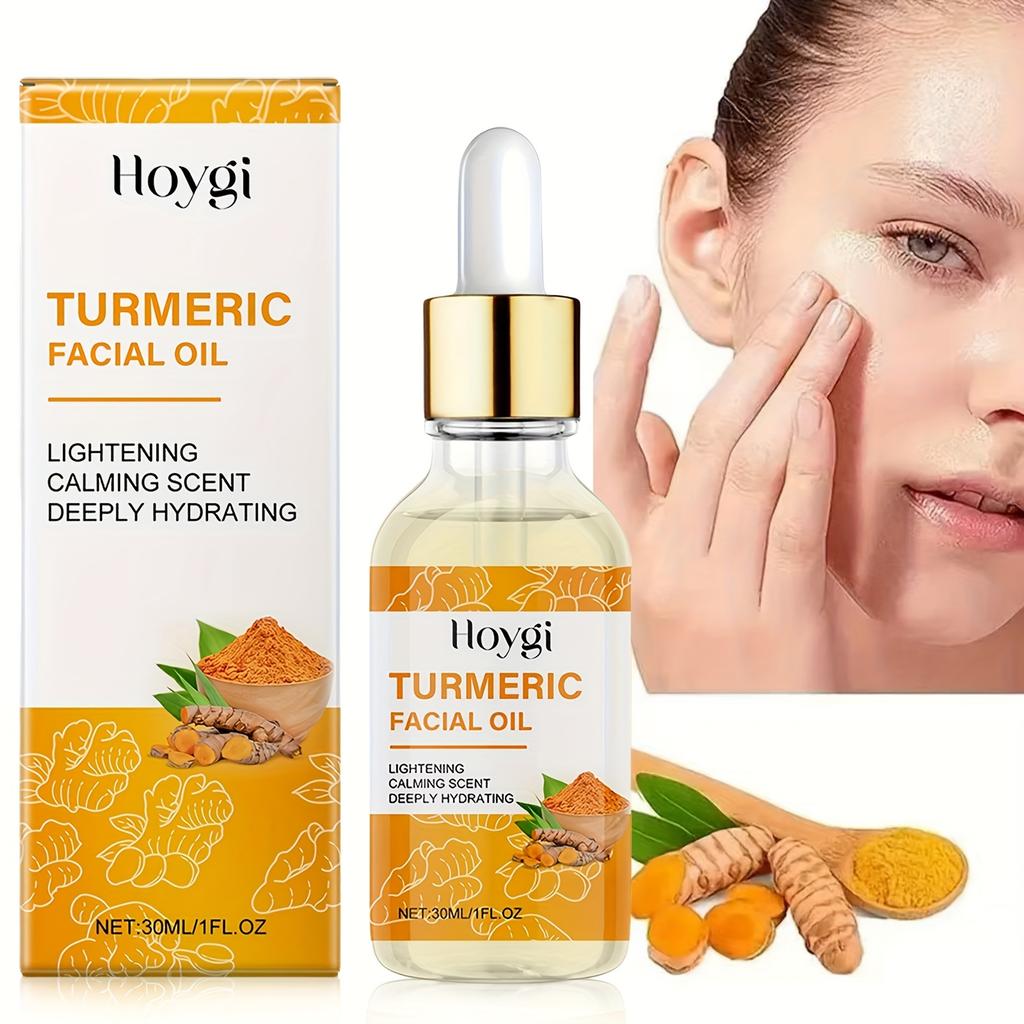 Turmeric Facial Essential Oil, Suitable for Dry Light Beige, Both Men and Women. Moisturizing Facial Essential Oil, 30ml/1fl.oz