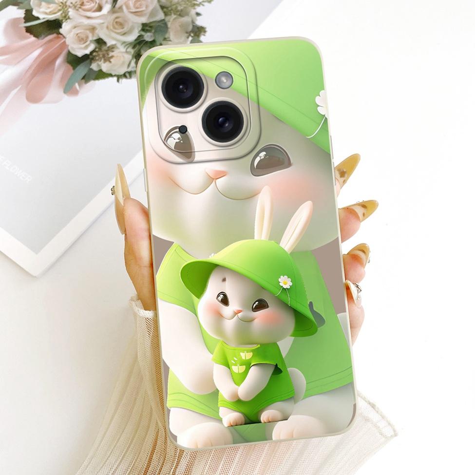 6.1'' Casing For iPhone 15 Case Fashion Cartoon Cute Funny Painted Silicone Phone Cover A3090 A2846 A3089 A3092
