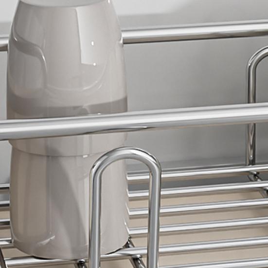 Dish Drain Rack Sponge Holder Large Capacity Strong Load-bearing Multi-purpose Sink