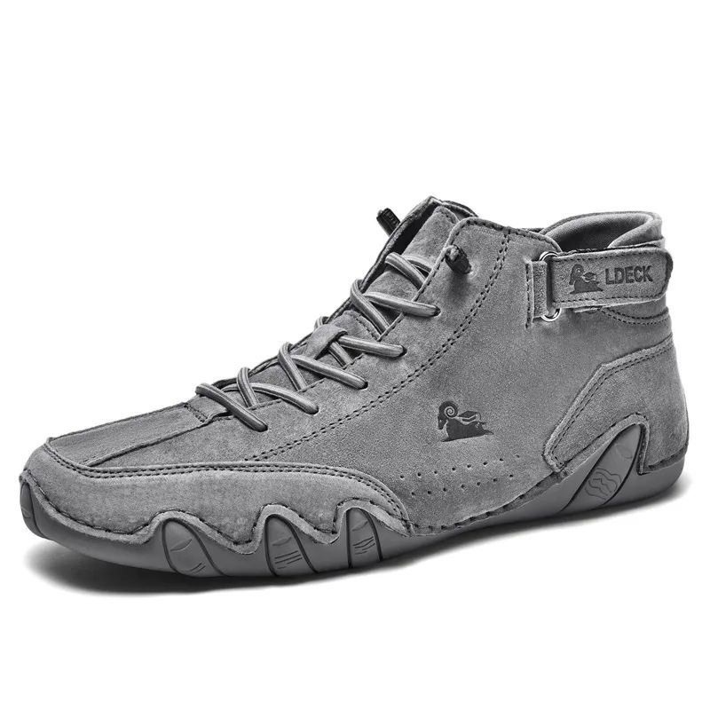 Men Casual Shoes Leather Sneakers Luxury  New In Fashion Loafers Shoes Waterproof Lace Up Man Motorcycle Boots Footwear Men
