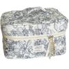 Tea Break Jungle Makeup Bag With Cotton Material And Large Capacity For Travel And Daily Use