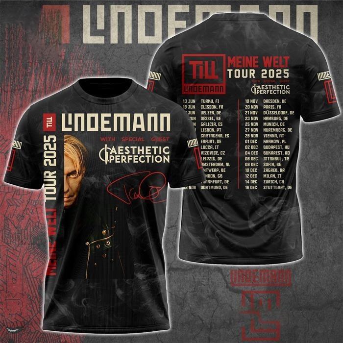 Till Lindemann Meine Welt Tour 3D T-shirt S to 5XL 2F1103 XXXXL