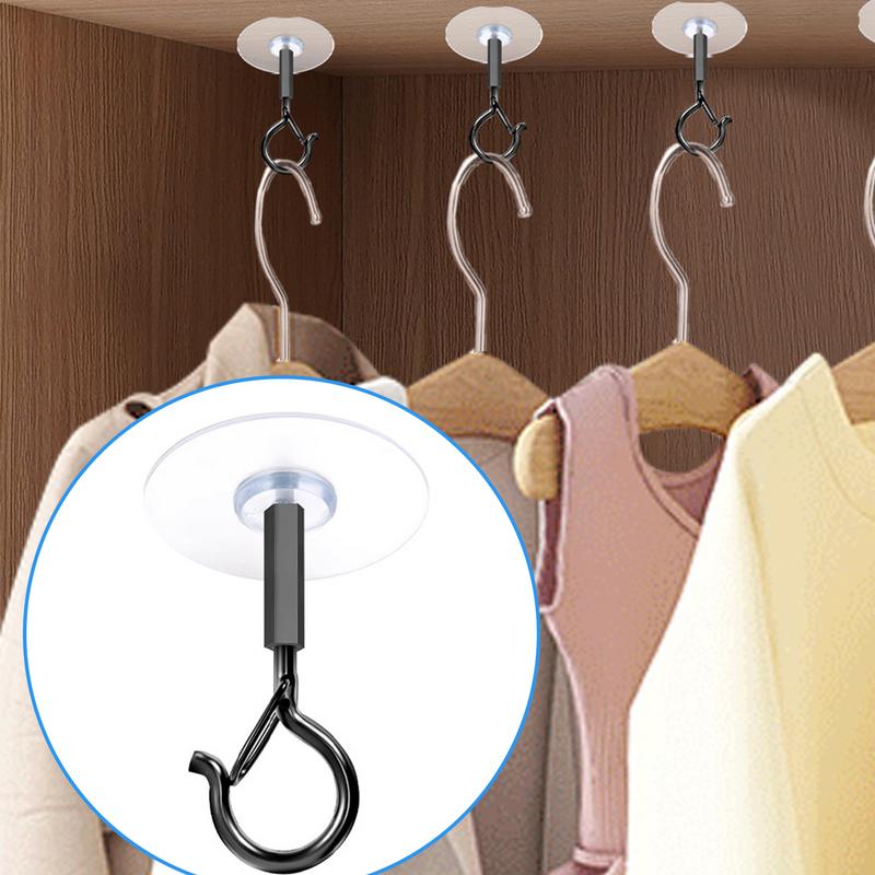 2 Stück Selbstklebende Deckenhaken Schwerlast Winddichte Haken für Außen Garten Pflanzgefäß Blumentopf Hängehalterung