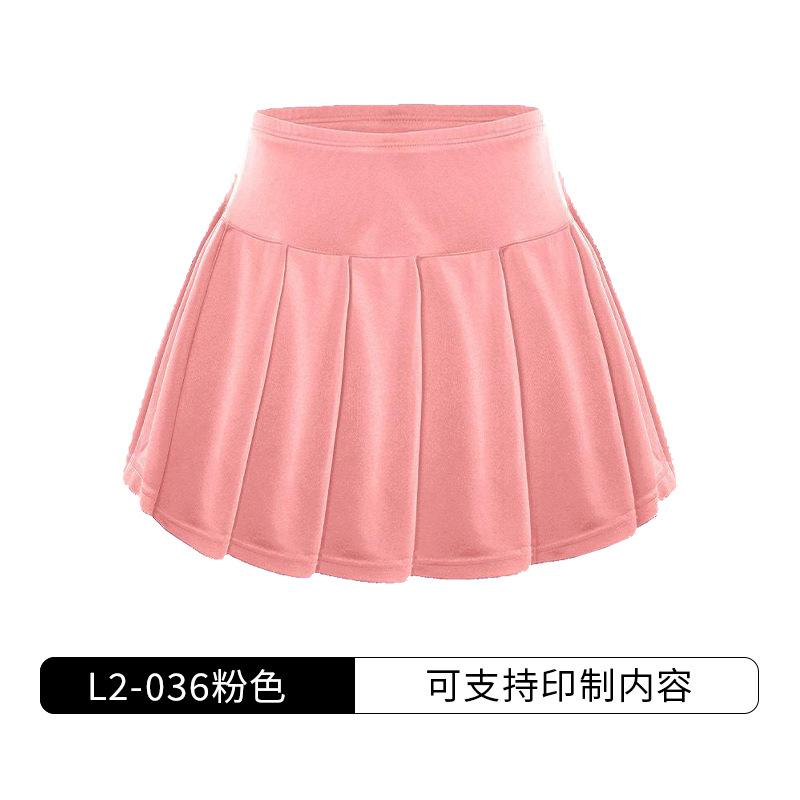Anti-light sports short skirt pants women's summer high waist pleated skirt fitness badminton tennis skirt safety shorts
