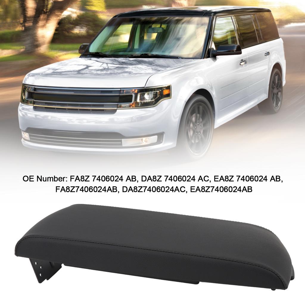 Center Console Arm Rest Lid FA8Z 7406024 AB Wear Resistant PU Leather Armrest Cover for Flex 2013 To 2017