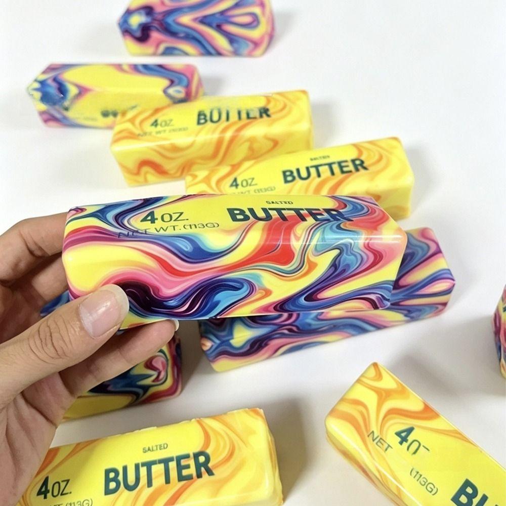 Stress Relief Squeeze Butter Toy Slow Rebound Simulated Butter Pinch Toy Relaxing Gift