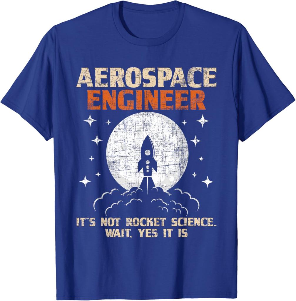 Aerospace Engineer - Aeronautical Engineering Aviation Lovers T-Shirt 100% Cotton O-Neck Short Sleeve Summer Casual Mens T-shirt
