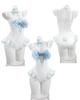 White and Blue Bunny Girl Cosplay Bodysuit with Bunny and Lace Cute for Photo and Halloween and Blue Ribbon Bunny Size [Excellent Quality] Ribbon,