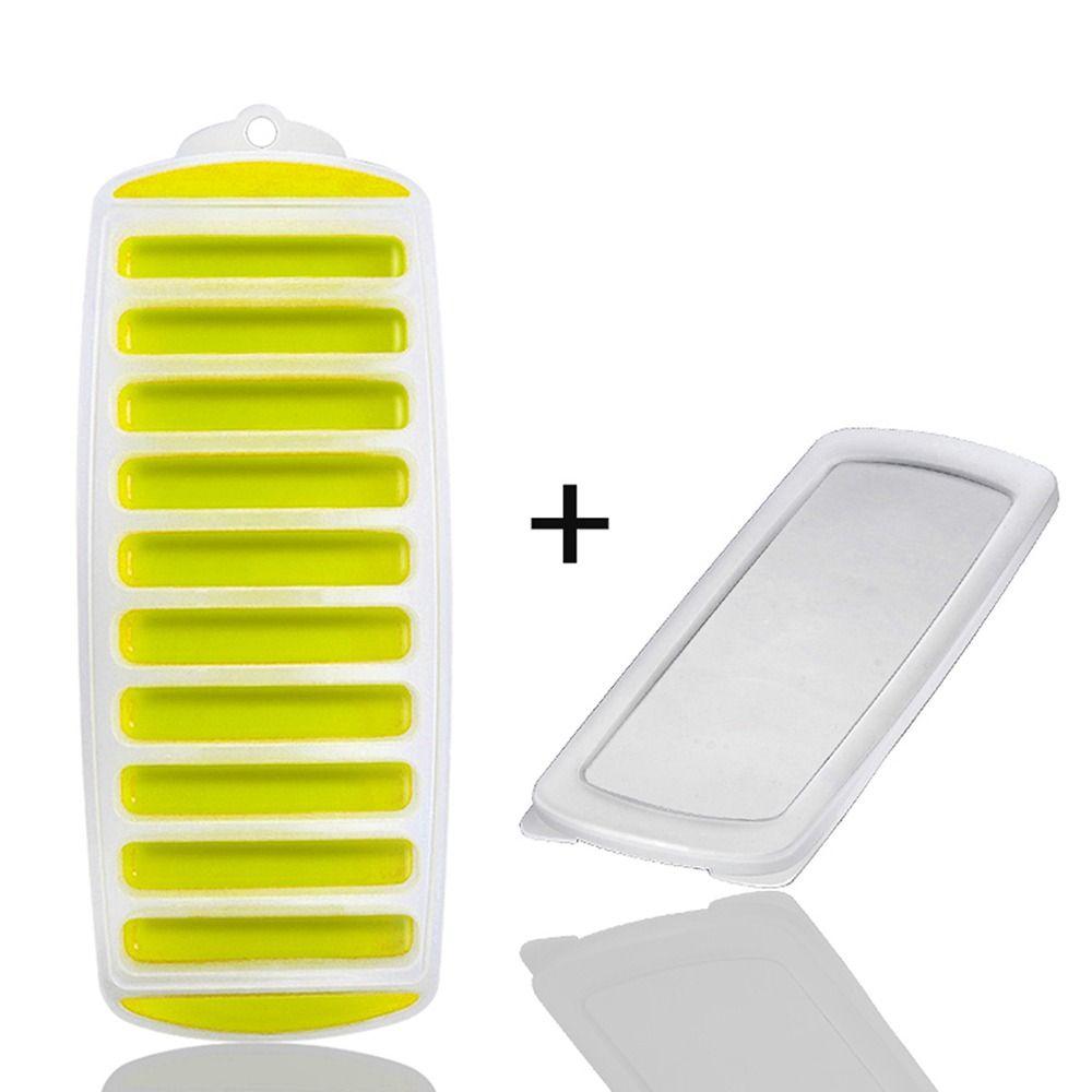 TPR Ice Cube Tray with Lid Ice Maker Portable Ice Stick Tray Mold  Kitchen Accessories