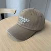 Fashion Hat Korea Dongdaemun Embroidery Holiday Cap Men's and Women's Wide Brim Shade Versatile Baseball Cap