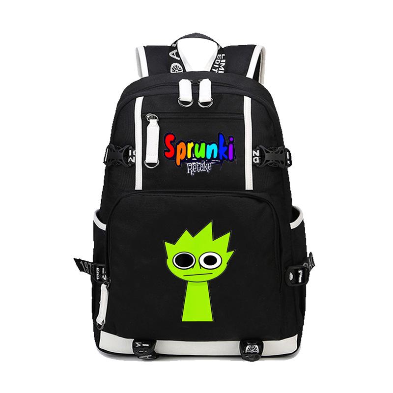 Sprunki Rhythmusbox Spiel Thema Schulrucksack Teenager Schüler Tasche Große Kapazität