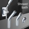 Polished Chromes Shower Head Elbow Adapter 45 Degree Connectors Solid Stainless Steel Construction for Handheld Showers